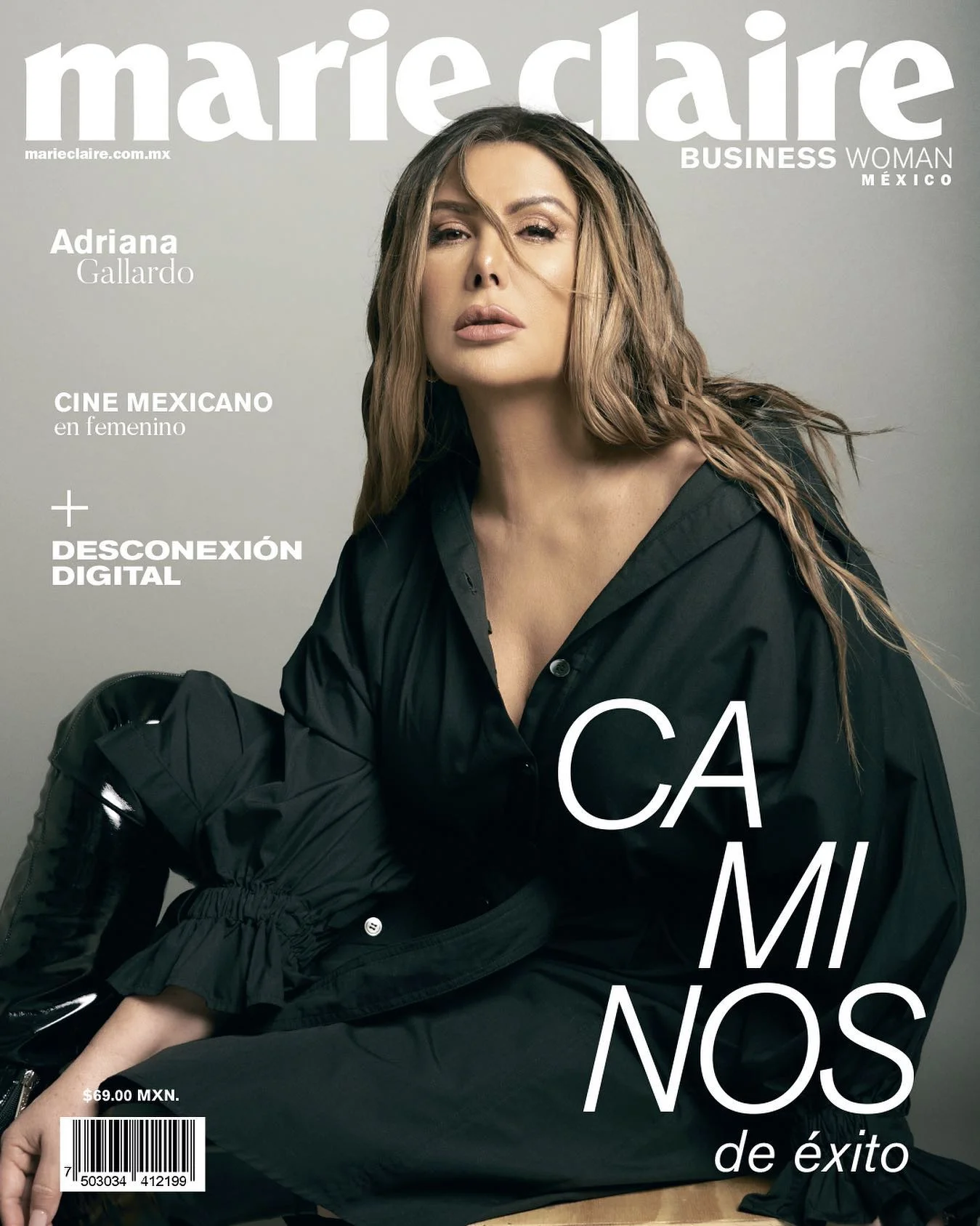 Marie Claire Business Woman México cover featuring Adriana Gallardo