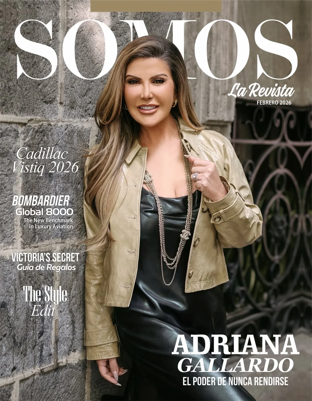 SOMOS La Revista cover featuring Adriana Gallardo